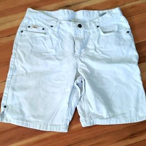 Riders White Denim Shorts Size 16